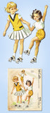 1950s Vintage McCalls Sewing Pattern 4944 Helen Lee Girls Sports Separates Sz 4
