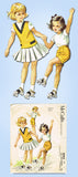 1950s Vintage McCalls Sewing Pattern 4944 Helen Lee Girls Sports Separates Sz 6