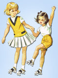 1950s Vintage McCalls Sewing Pattern 4944 Helen Lee Girls Sports Separates Sz 6