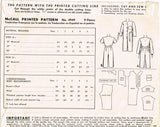 1940s Vintage McCall Sewing Pattern 4949 WWII Toddler Boys & Girls Pajamas Sz 2 - Vintage4me2