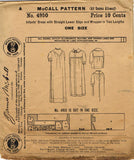 1910s Vintage McCall Sewing Pattern 4950 Uncut Infants Christening Dress Layette - Vintage4me2