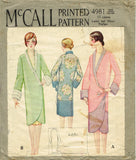 McCall 4981: 1930s Misses Wrap or Negligee Sz 40 42 Bust Vintage Sewing Pattern - Vintage4me2