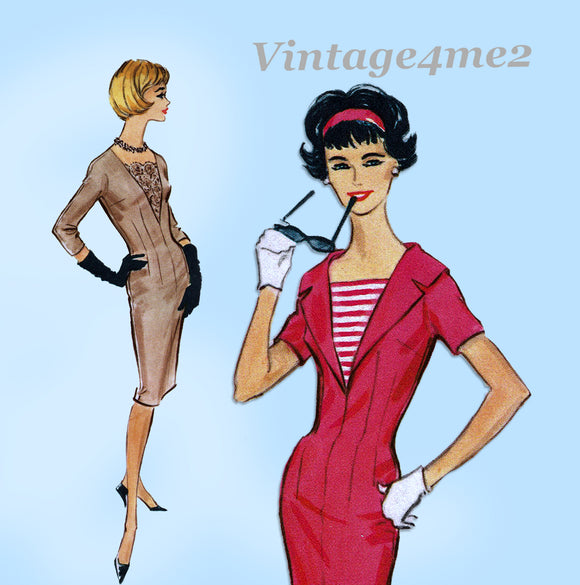 McCall's 4990: 1950s Stunning Uncut Sailor Dress Sz 36 B Vintage Sewing Pattern