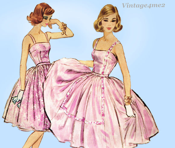 McCalls 5004: 1950s Misses Skirt & Bodice Size 32 Bust Vintage Sewing Pattern