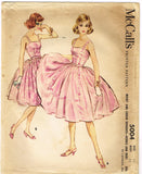 McCalls 5004: 1950s Misses Skirt & Bodice Size 32 Bust Vintage Sewing Pattern