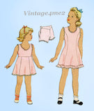 McCall 5064: 1940s Uncut WWII Girls Slip & Panties Sz 8 Vintage Sewing Pattern