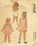 McCall 5064: 1940s Sweet WWII Girls Slip & Panties Sz 10 Vintage Sewing Pattern