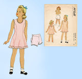 McCall 5064: 1940s Uncut WWII Girls Slip & Panties Sz 8 Vintage Sewing Pattern