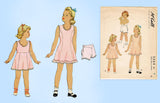 McCall 5064: 1940s Uncut WWII Girls Slip & Panties Sz 8 Vintage Sewing Pattern
