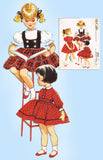 1950s Vintage McCalls Sewing Pattern 5084 Cute Toddler Girls Dress & Weskit Sz 2 - Vintage4me2