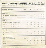 1940s Vintage McCall Sewing Pattern 5110 Little Girls WWII Blouse Size 4 23 Bust