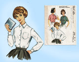 McCall's 5119: 1950s Classic Misses Blouse Size 34 Bust Vintage Sewing Pattern
