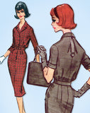 1950s Original Vintage McCall Pattern 5168 Misses Slender Shirtwaist Dress 34 B