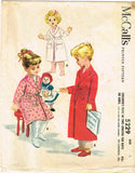 1950s Vintage McCalls Sewing Pattern 5229 Children's Robe Boys Girls Size 6