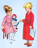 1950s Vintage McCalls Sewing Pattern 5229 Children's Robe Boys Girls Size 6