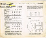 McCall 5232: 1950s Uncut Little Girls Skirt Set Size 10 Vintage Sewing Pattern