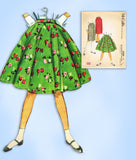 McCall 5232: 1950s Uncut Little Girls Skirt Set Size 10 Vintage Sewing Pattern - Vintage4me2