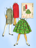 McCall 5232: 1950s Uncut Little Girls Skirt Set Size 10 Vintage Sewing Pattern - Vintage4me2