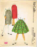 McCall 5232: 1950s Uncut Little Girls Skirt Set Size 10 Vintage Sewing Pattern - Vintage4me2