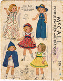 1930s Vintage McCall Sewing Pattern 525 Shirley Temple 18inch Doll Clothes