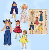 1930s Vintage McCall Sewing Pattern 525 Shirley Temple 18inch Doll Clothes