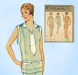 McCall 5275: 1930s Misses 2 Piece Pajamas Sz 36 38 Bust Vintage Sewing Pattern - Vintage4me2