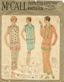 McCall 5275: 1930s Misses 2 Piece Pajamas Sz 36 38 Bust Vintage Sewing Pattern - Vintage4me2