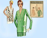 McCall 5294: 1930s Misses Flapper Blouse Size 36 Bust Vintage Sewing Pattern - Vintage4me2