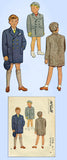 1940s Vintage McCall Sewing Pattern 5316 WWII Toddler Boys Coat and Hat Size 1
