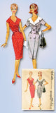 1960s Vintage McCalls Sewing Pattern 5327 Misses Wiggle Dress Size 14 34 Bust