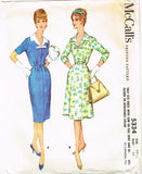 1960s Vintage McCalls Sewing Pattern 5334 Uncut Plus Size Day Dress Sz 43 Bust