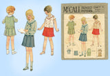 McCall 5348: 1920s Cute Toddler Girls 2 Piece Dress Sz 4 Vintage Sewing Pattern
