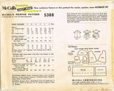 1960s Vintage McCall Sewing Pattern 5388 Uncut Toddler Girls Dress & Popover Sz 2