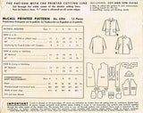 1940s Vintage McCall Sewing Pattern 5394 WWII Toddler Boy's Coat Size 6 24 Bust - Vintage4me2