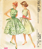 1960s Vintage McCall's Sewing Pattern 5394 Easy Misses Sun Dress Size 36 Bust - Vintage4me2