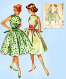 1960s Vintage McCall's Sewing Pattern 5394 Easy Misses Sun Dress Size 36 Bust - Vintage4me2