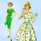 1960s Vintage McCalls Sewing Pattern 5450 Lovely Misses Dress Sz 34 Bust
