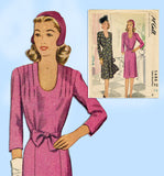 McCall 5488: 1940s Uncut Misses WWII Dinner Dress Sz 36 Bust Vintage Sewing Pattern - Vintage4me2