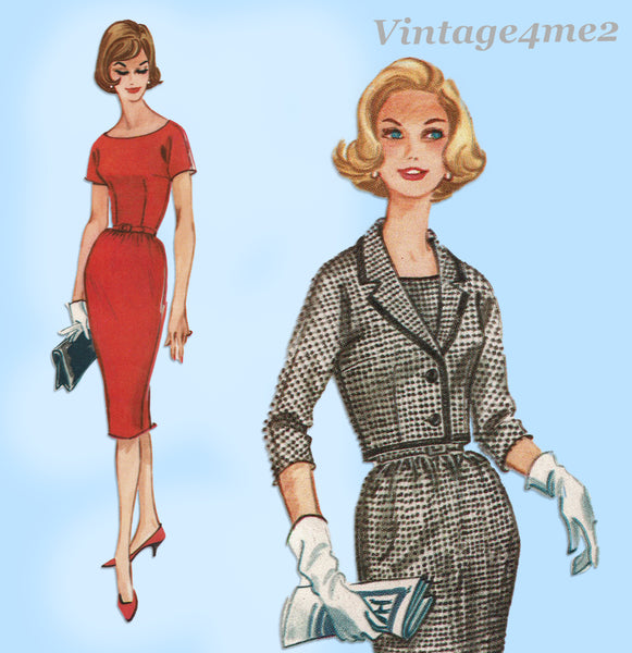 1960s VTG McCalls Sewing Pattern 5507 Uncut Misses Dress & Jacket