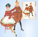 1960s Vintage McCalls Sewing Pattern 5537 Helen Lee Little Girls Dress Size 10