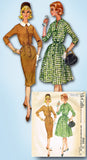1960s Vintage McCalls Sewing Pattern 5552 Misses Shirtwaist Dress Sz 34 Bust