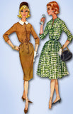 1960s Vintage McCalls Sewing Pattern 5552 Misses Shirtwaist Dress Sz 34 Bust