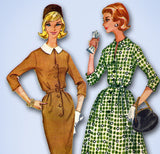 1960s Vintage McCalls Sewing Pattern 5552 Misses Shirtwaist Dress Sz 34 Bust