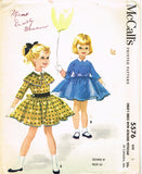 1960s Vintage McCalls Sewing Pattern 5576 Uncut Helen Lee Girls Dress Size 2