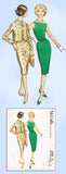 1960s Vintage McCalls Sewing Pattern 5630 Misses Sheath Dress & Jacket Size 34 B
