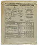 1920s Vintage McCall Sewing Pattern 5692 Uncut Toddler Girls Flapper Dress Sz 6 - Vintage4me2