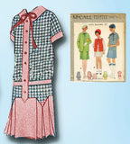 1920s Vintage McCall Sewing Pattern 5692 Uncut Toddler Girls Flapper Dress Sz 6 - Vintage4me2