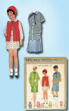 1920s Vintage McCall Sewing Pattern 5692 Uncut Toddler Girls Flapper Dress Sz 6 - Vintage4me2