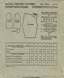 McCall 5724: 1930s Uncut Misses 2 Piece Pajamas Size 34 B Vintage Sewing Pattern -Vintage4me2
