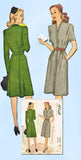 1940s Vintage McCall Sewing Pattern 5727 Uncut WWII Women's Dress Size 20 38B - Vintage4me2